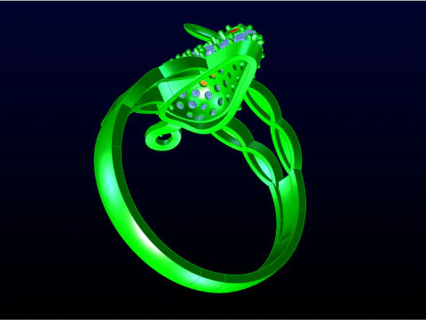Mouse ring - Womens rings - N507 3D Print Model