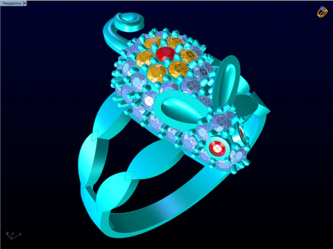 Mouse ring - Womens rings - N507 3D Print Model