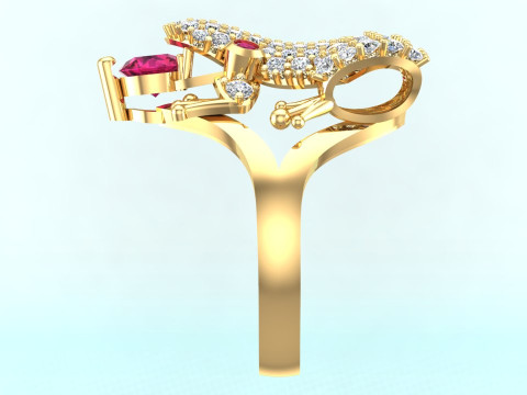 Toad Ring - Womens Rings - N415 Modello di stampa 3D