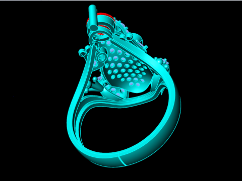 Toad Ring - Womens Rings - N415 Modello di stampa 3D