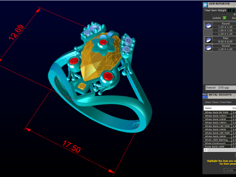 Toad Ring - Womens Ring - N501 3D Print Model