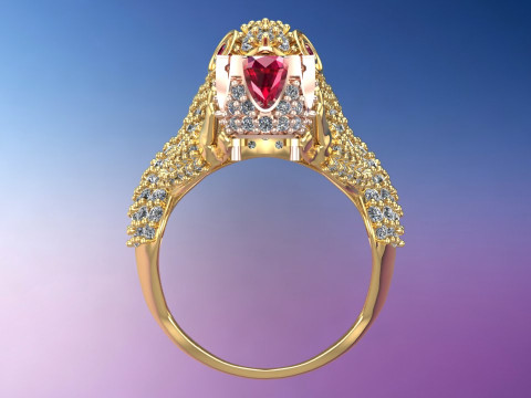 Toad Ring - Womens Rings - N854 Modelo de Impressão 3D