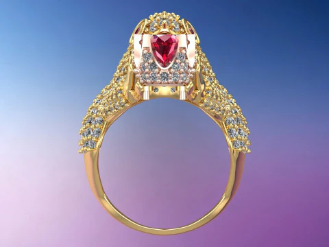 Toad Ring - Womens Rings - N854 3D Print Model