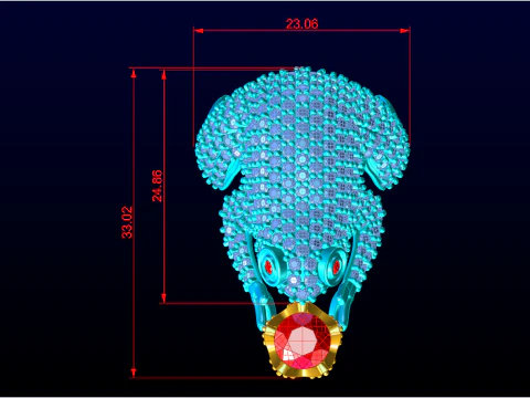 Toad Ring - Womens Rings - N854 3D Print Model