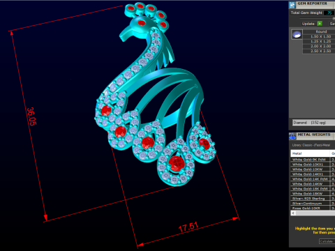 Peacock ring - Bird ring - Womens ring - N655 3D Print Model