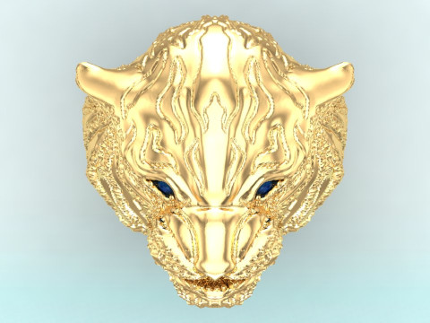 Tiger ring - Mens ring - N255 Modelo de impresión 3D