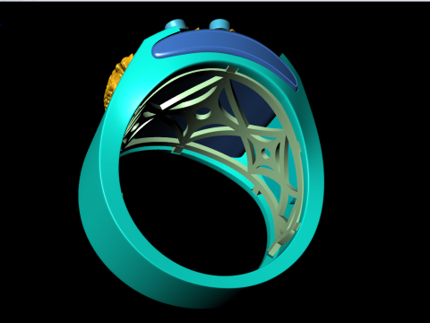 Eagle ring - Mens Eagle ring - Bird ring - Mens ring - N843 3D printmodel