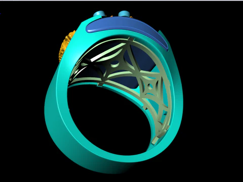 Eagle ring - Mens Eagle ring - Bird ring - Mens ring - N843 3D Print Model