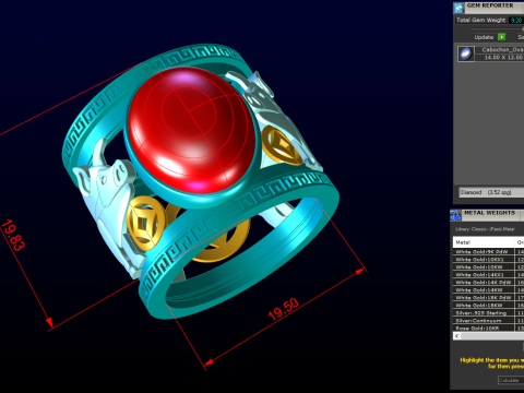 Pig ring - Mens Pig ring - Mens ring - N1211 3D Druckmodell