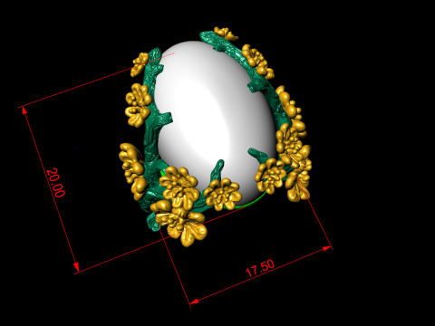 Peach Blossom Ring - Apricot Blossom Rings - Flower Rings - N1113 3D Принт Модель