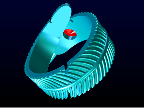 Leaf Ring - N316 3D Принт Модель