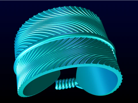 Leaf Ring - N934 3D Print Model