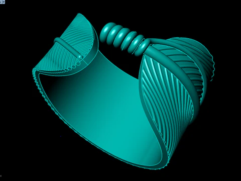 Leaf Ring - N934 3D Print Model