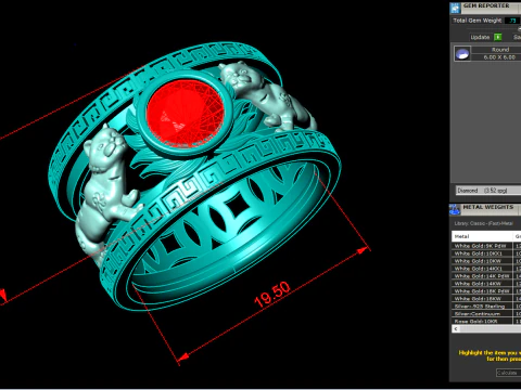 Cat rings - Twin Cat ring - Mens Cat rings - N723 3D Print Model