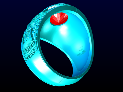 Army Ring - Eagle Ring - War ring - Air Force United States - N336 3D printmodel