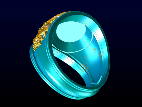Army ring - Eagle ring - War ring - Nany United States - N950 3D printmodel