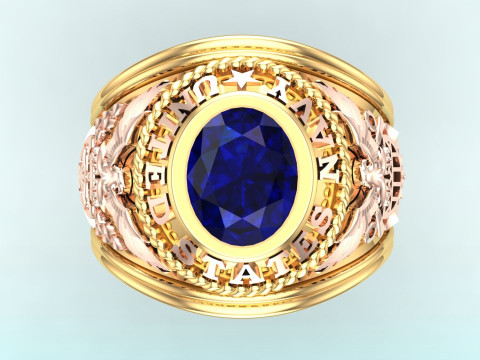 Army ring - Eagle ring - War ring - Navy United States - N1031 3D प्रिंट मॉडल