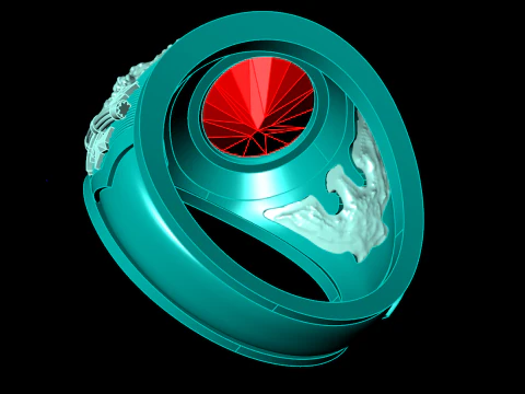 Army Ring - Eagle Ring - War ring - Air Force United - N337 3D Print Model