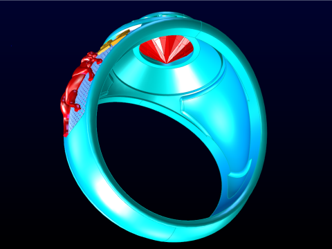 Goat Rings - War Rings - Army ring - Mens ring - N646 3D प्रिंट मॉडल