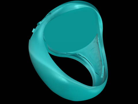 Кольцо для лошади - Мужское кольцо для лошади - Мужское кольцо - N1120 3D Принт Модель