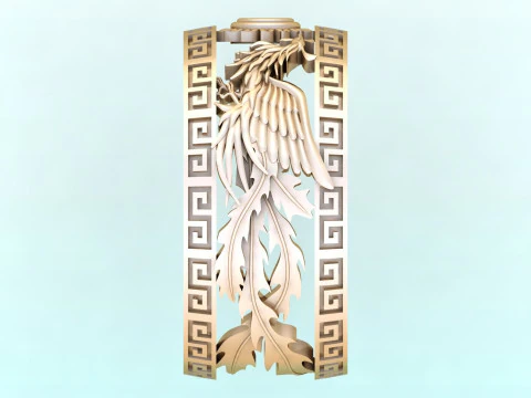 Phoenix ring - Bird ring - N917 3D Print Model