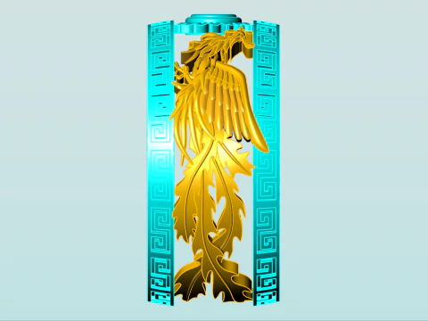 Phoenix ring - Bird ring - N917 3D Print Model