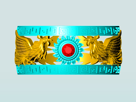 Phoenix ring - Bird ring - N917 3D Принт Модель
