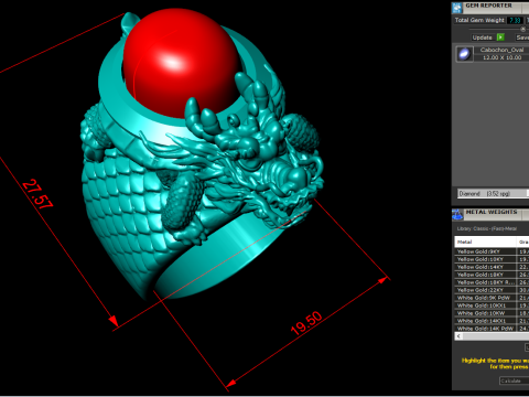 Turtle ring - Dragon Rings - Unicorn Ring - Pixiu ring - N728 Modelo de Impressão 3D