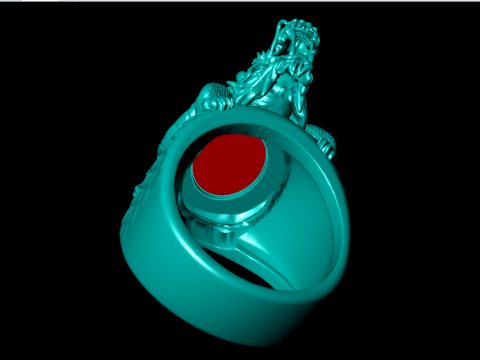 Turtle ring - Dragon Rings - Unicorn Ring - Pixiu ring - N728 Modelo de Impressão 3D