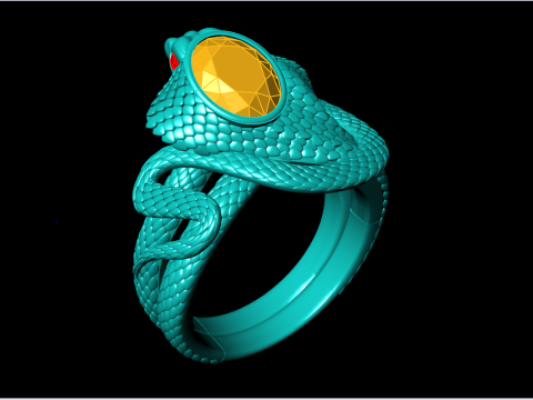 Snake ring - Cobra ring - Mens ring - N215 Modello di stampa 3D