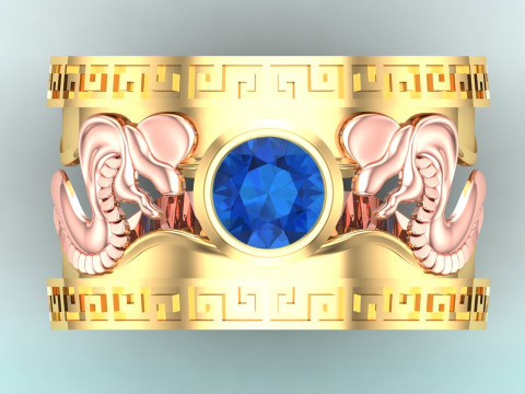 Snake Ring - Cobra ring - Mens ring - N937 Modelo de Impressão 3D