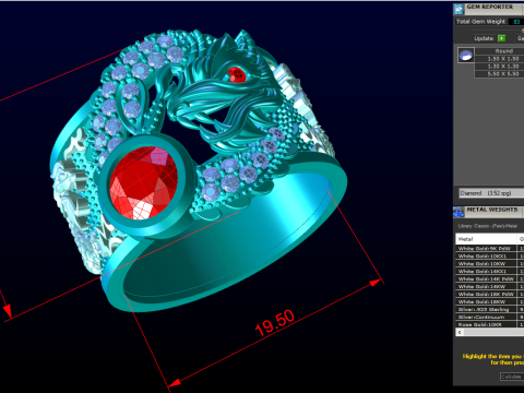 Dragon Ring - Mens Dragon Ring - Mens Ring - N957 3D Druckmodell