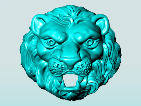 Lion ring - Mens lion ring - Mens ring - N941 3D Print Model