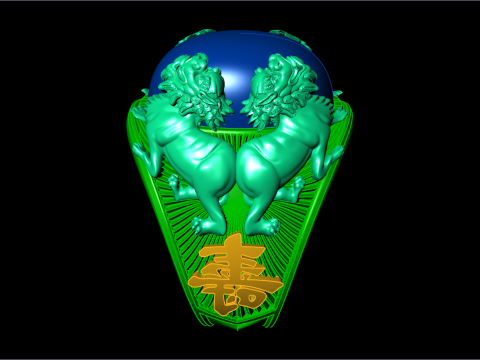 Unicorn ring - Four pixiu ring - Mens ring - N428 3D Print Model