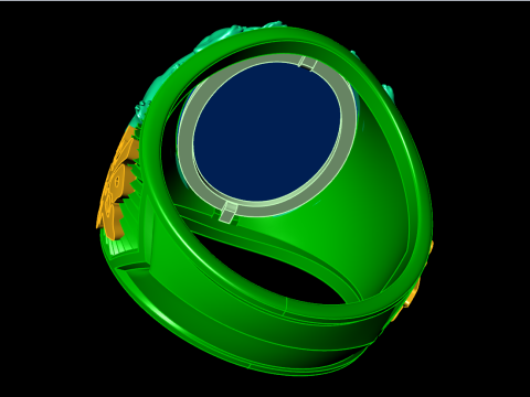 Unicorn ring - Four pixiu ring - Mens ring - N428 3D Print Model