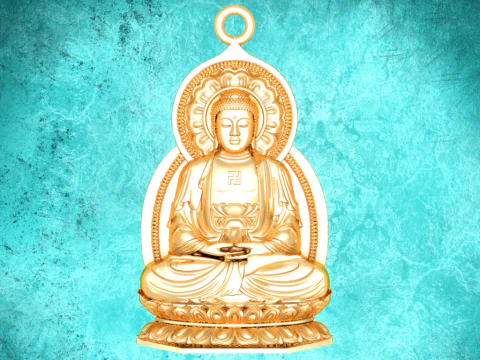 Amitabha Boeddha hanger - Adida Boeddha hanger - Boeddha hanger - N623 3D printmodel