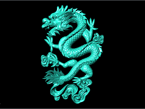 Dragon for jewelry - Dragon for ring - Dragon for pendant - N931 Modello di stampa 3D