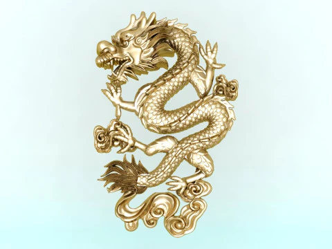 Drag&atilde;o para joias - Drag&atilde;o para anel - Drag&atilde;o para pingente - N931 Modelo de Impressão 3D