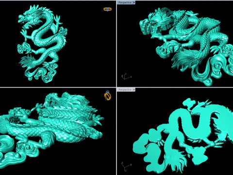Drag&atilde;o para joias - Drag&atilde;o para anel - Drag&atilde;o para pingente - N931 Modelo de Impressão 3D