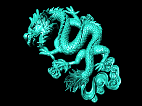 Drache für Schmuck - Drache für Ring - Drache für Anhänger - N931 3D Druckmodell