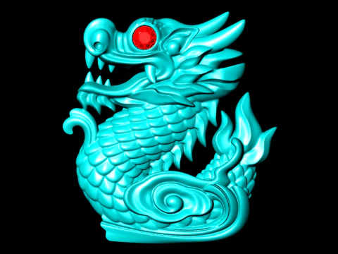 ジュエリー用ドラゴン - リング用ドラゴン - ペンダント用ドラゴン - N428 3Dプリントモデル