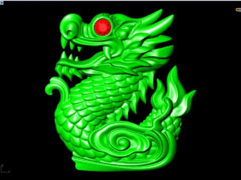 ジュエリー用ドラゴン - リング用ドラゴン - ペンダント用ドラゴン - N428 3Dプリントモデル