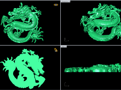 Dragon for jewelry - Dragon for ring - Dragon for pendant - N514 3D Принт Модель