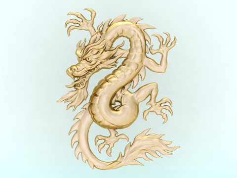 Dragon for jewelry - Dragon for ring - Dragon for pendant - N354 Modello di stampa 3D