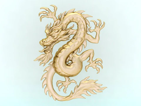 Drag&atilde;o para joias - Drag&atilde;o para anel - Drag&atilde;o para pingente - N354 Modelo de Impressão 3D