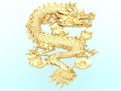 Drache für Schmuck - Drache für Ring - Drache für Anhänger - N1127A 3D Druckmodell