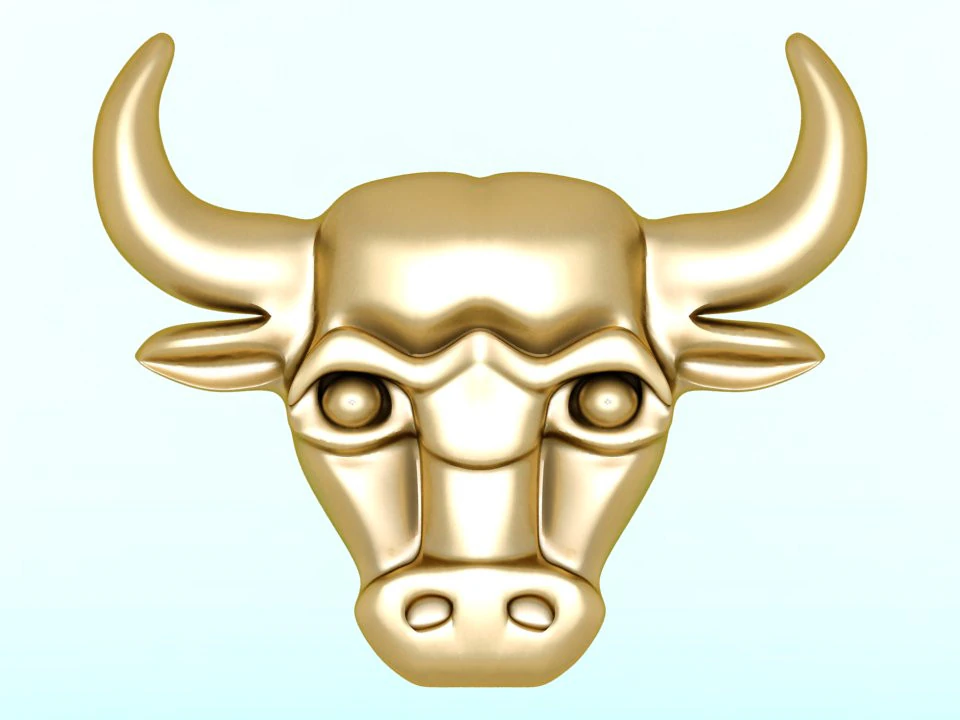 Buffalo for jewelry - Gaur for jewelry - Cow for jewelry - N738 3D Print Model .c4d .max .obj .3ds .fbx .stl .blend 