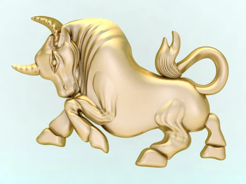 Buffle pour bijoux - Gaur pour bijoux - Vache pour bijoux - N751 Modèles 3D en vedette