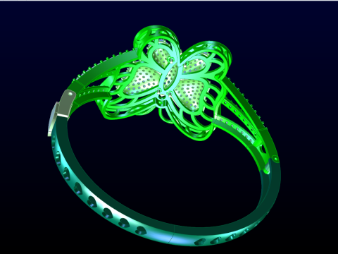 Butterfly bracelet - Womens bracelet - N68 3D Принт Модель