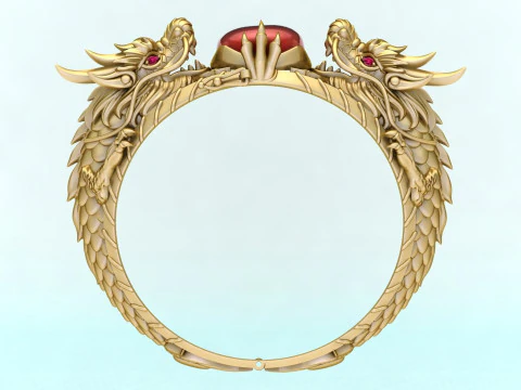 Dragon bracelet - Mens dragon bracelet - Mens bracelet - N1124 3D Print Model